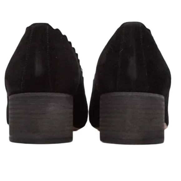 Chloe Lauren mid-heel black suede loafers size 37 - Picture 4 of 6